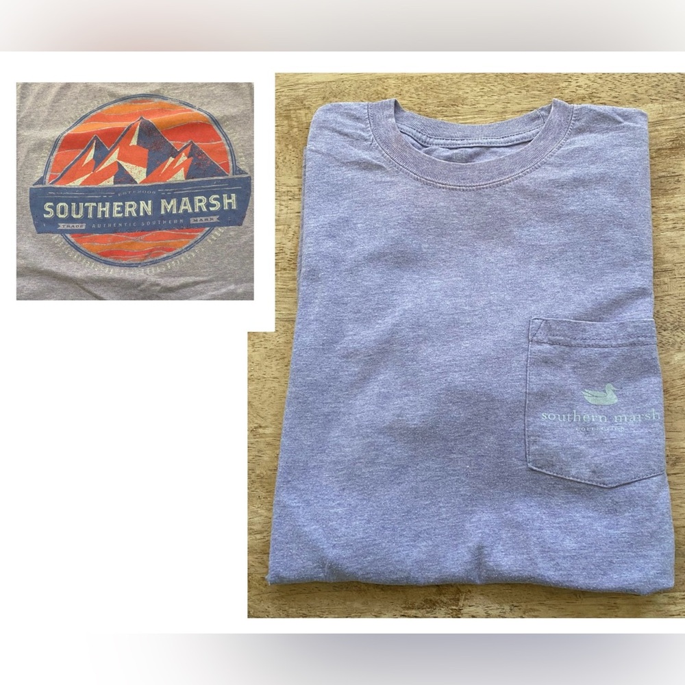 Southern Marsh Adult‎ Sz S Lt Purple Heather Branding Collection Tee-Summit